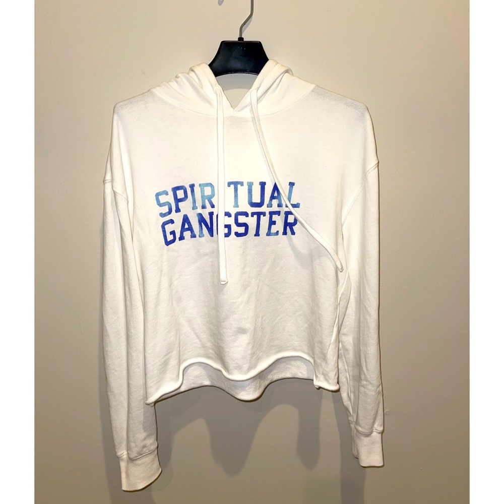 Spiritual Gangster , light weight hoodie white XS. Never worn, no tags.